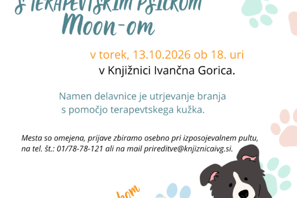 Branje s terapevtskim psičkom Moon-om – ZASEDENO